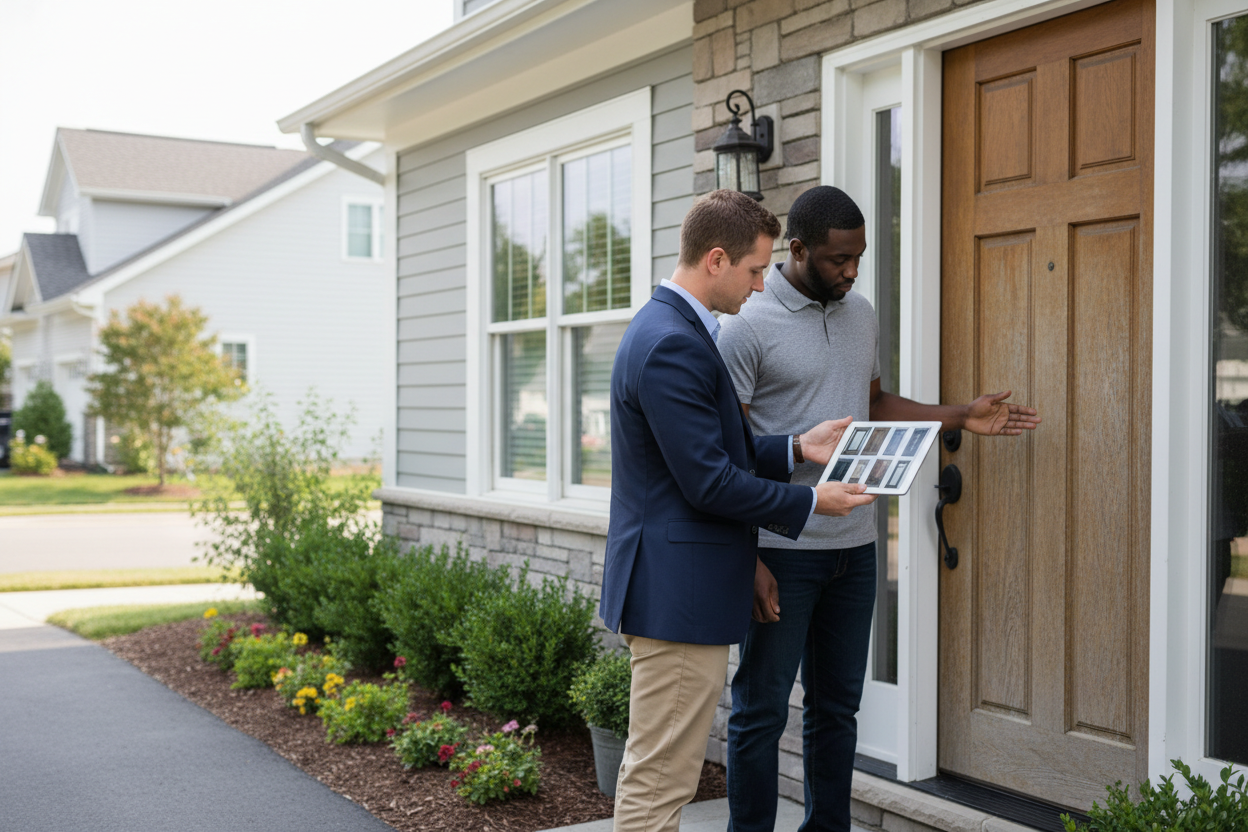 Make it more realistic, and show them outside of the clients home